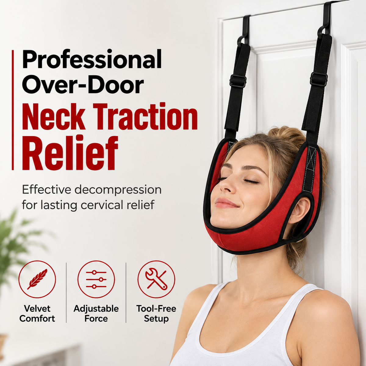 Styloram Over Door Cervical Traction Device for Neck Pain Relief