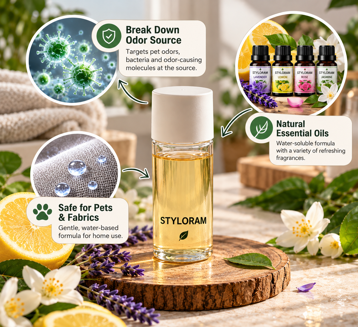 Styloram Nano Pet Odor Sprayer Kit
