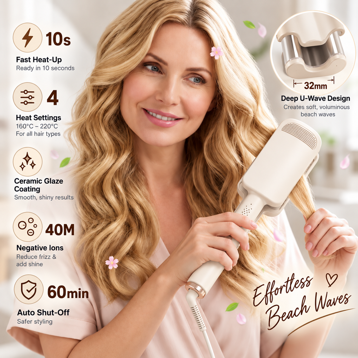 Styloram Beach Wave Crimper Hair Stick 32mm