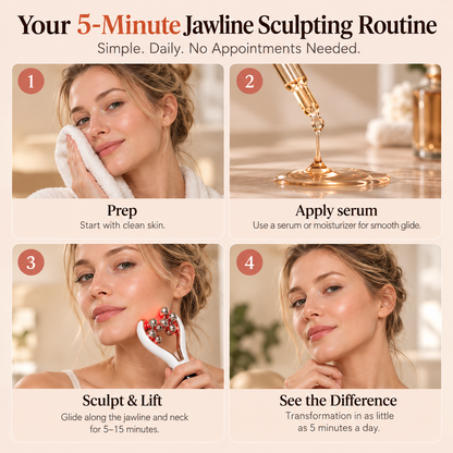 Styloram 5-in-1 LED Face & Neck Massager